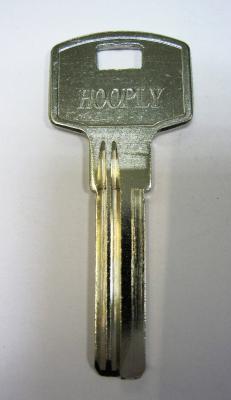 Заготовка для ключей 00555 HOOP-1D HOOPLY 2 паза (8,8*32 мм) вертикальная